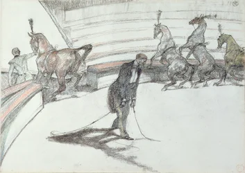In het Circus: Paarden in Vrijheid, 1899